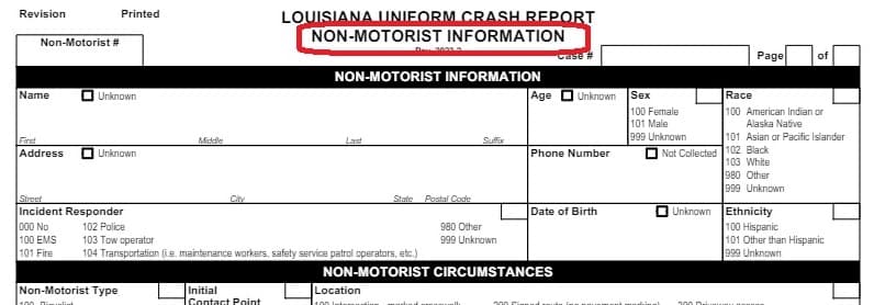 7 NonMotoristInfo