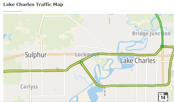 lake charles traffic